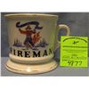 Image 1 : Vintage shaving mug titled fireman