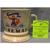 Image 1 : Vintage shaving mug titled fireman