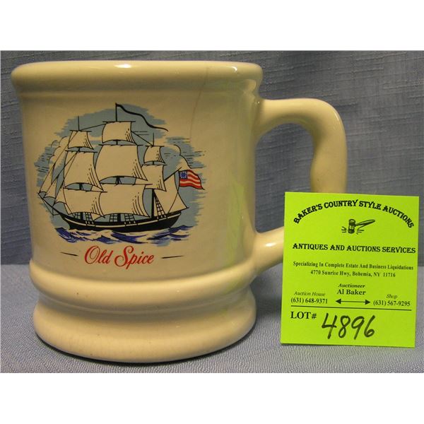 Early Old Spice advertising shaving mug