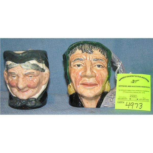 Pair of vintage Royal Dalton Toby mugs