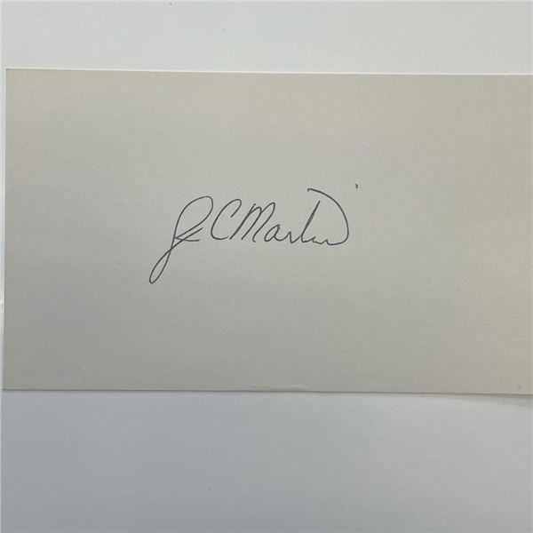 J.C. Martin original signature