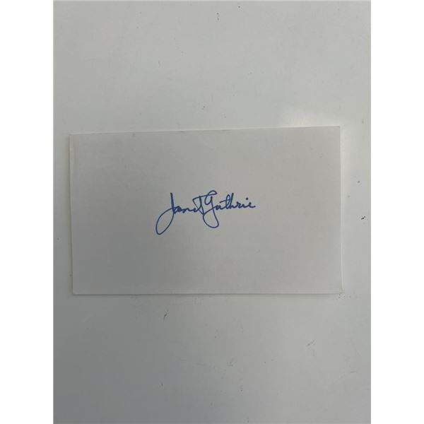 Indy car racer Janet Guthrie original signature