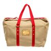 Image 1 : Louis Vuitton Beige Pink Canvas Sac Antigua Weekend Handbag