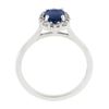 Image 9 : NEW 14K Gold 1.58 ctw GIA NO HEAT Oval Prong Sapphire Diamond Halo Engagement Ri