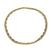 Image 9 : Antique Art Deco 14k Yellow Gold Long 7 Engraved Open Work Square Link Bracelet