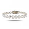 Image 1 : 13.09 ctw G to I COLOR SI3 to I1 CLARITY Diamond Platinum Tennis Bracelet