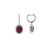 Image 2 : Fashion Ruby & Diamond Dangle Earrings