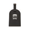 Louis Vuitton Black Leather Fragment Luggage Tag