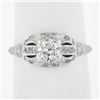 Antique Art Deco Platinum .62 ctw Old European Diamond Engagement or Promise Rin