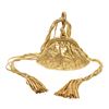 Chanel Vintage Gold Leather Tassel Frame Waist Bag