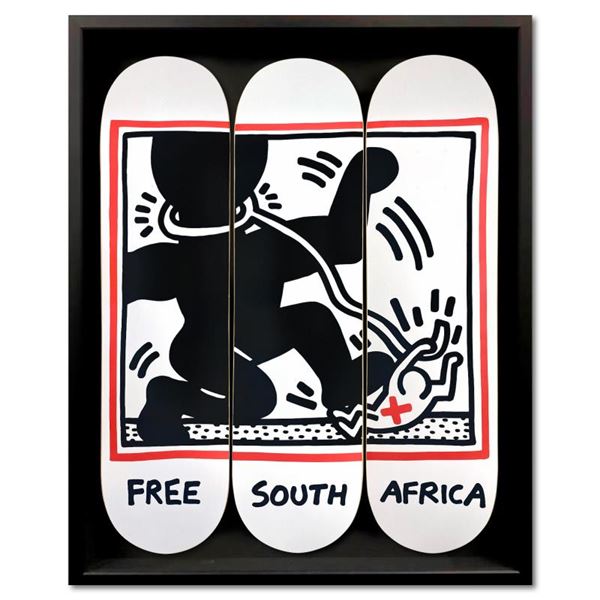 Free South Africa by Keith Haring (1958-1990)