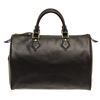 Louis Vuitton Castilian Black Leather Speedy 30 Boston Bag