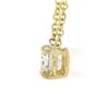 Image 4 : NEW Classic 14k Yellow Gold.58 ctw Round Prong Diamond Solitaire Pendant Necklac