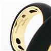 Image 2 : Roberto Coin Capri Plus 18k Gold Plated Silver & Ebony Wood Brown Diamond Ring