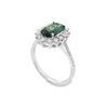Image 4 : 14kt WG Green Sapphire & Dia Halo Ring ring