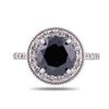 Image 1 : 3.64 ctw Fancy Black CENTER Diamond 14K White Gold Ring (4.32 ctw Diamonds)