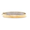 Image 5 : 14KT Yellow Gold 3.50 ctw Diamond Bangle Bracelet