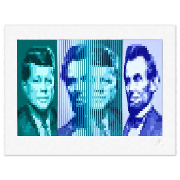 Kennedy/Lincoln by Yvaral (1934-2002)