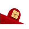 Image 6 : Chanel Red Quilted Fabric Single Flap Bag