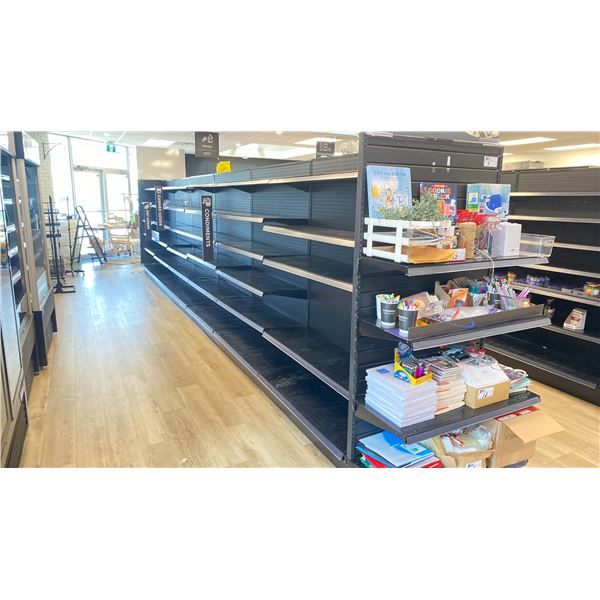 MAC RAC MERCHANDISING COMMERCIAL DOUBLE SIDED GROCERY SHELVING SYSTEM