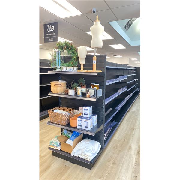 MAC RAC MERCHANDISING COMMERCIAL DOUBLE SIDED GROCERY SHELVING SYSTEM