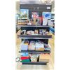 Image 1 : SHELF LOT OF ASSORTED NEW STATIONERY PRODUCTS INCLUDING PENS, PAPER, ENVELOPES, LIGHTERS, TAPE,