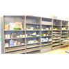 Image 1 : CONTENTS OF SHELVING UNITS INCLUDING DECORATIVE PIECES, MILK BATHS, CANDLES, OILS, TEA SETS & MORE