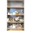 Image 3 : CONTENTS OF SHELVING UNITS INCLUDING DECORATIVE PIECES, MILK BATHS, CANDLES, OILS, TEA SETS & MORE