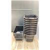 Image 1 : 2 STACKS OF SHOPPING BASKETS APPROX 17