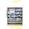 Image 1 : PAIR OF GREY MODERN SHELVING UNITS APPROX 39.5"W X 23"D X 39"H *CONTENTS NOT INCLUDED*
