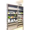 Image 1 : PAIR OF GREY MODERN SHELVING UNITS APPROX 39.5"W X 23"D X 39"H *CONTENTS NOT INCLUDED*