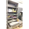 Image 1 : PAIR OF GREY MODERN SHELVING UNITS APPROX 39.5"W X 23"D X 39"H *CONTENTS NOT INCLUDED*
