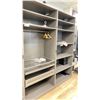 Image 1 : PAIR OF GREY MODERN SHELVING UNITS APPROX 39.5"W X 23"D X 39"H *CONTENTS NOT INCLUDED*