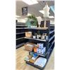 Image 1 : SHELF OF ASSORTED HOME/DECOR ITEMS INCLUDING BASKETS, MANNEQUIN DISPLAYS, CANDLES, POTS, TEA