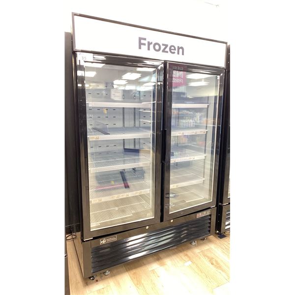 EFI COMMERCIAL 54" 2 DOOR GLASS FRONT FREEZER/MERCHANDISER UNIT