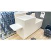Image 1 : WHITE MODERN COMMERCIAL CHECKOUT STAND APPROX 65"W X 25"D X 40"H