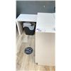 Image 2 : WHITE MODERN L-SHAPED COMMERCIAL CHECKOUT STAND APPROX 56"W X 49.2"D X 40"H