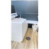 Image 2 : WHITE MODERN L-SHAPED COMMERCIAL CHECKOUT STAND APPROX 56"W X 49.2"D X 40"H