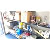 Image 1 : CONTENTS OF SHELVING UNIT INCLUDING CLEANER, BBQ SAUCE, PICKLES, ASSORTED DISPOSABLE FOOD