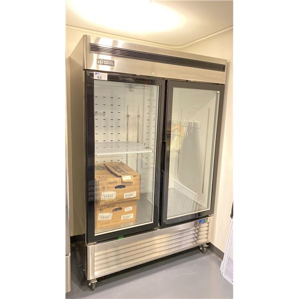 EFI C2-54GDSVC COMMERCIAL 54" GLASS FRONT 2 DOOR REACH IN REFRIGERATOR