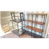 Image 1 : GROUP OF 4 DISPLAY SHELVING UNITS