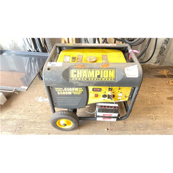 CHAMPION POWER GENERATOR W/338CC ENGINE (6500 PEAK WATTS)