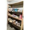 Image 1 : WOODEN SHELF OF ASSORTED BOLTS, SCREWS & HARDWARE