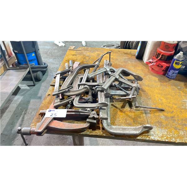 ASSORTED INDUSTRIAL C-CLAMPS