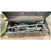 Image 2 : METAL INDUSTRIAL PORTABLE TOOLBOX WITH LIFTING STRAPS, 2 SMALL TOOLBOXES & ASSORTED HAND TOOLS