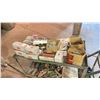 Image 2 : 2 TIER MOBILE CART WITH ANCHOR HARDWARE, ASSORTED HAND TOOLS & 2 WHEEL HAND TRUCK
