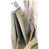 Image 2 : MOBILE METAL STOCK CART WITH INDUSTRIAL SHEET METAL & PALLETS OF ASSORTED METAL *LOCATED IN CORNER*