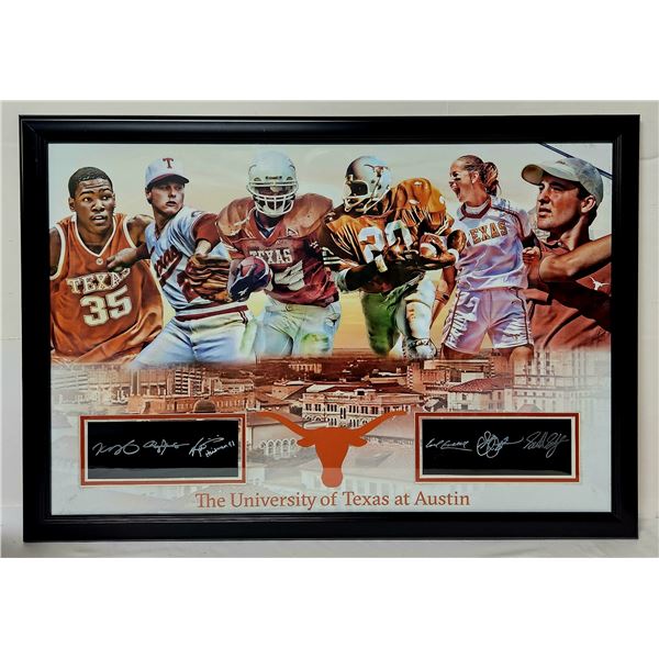 Texas Longhorns Greats-Autograph laser photo