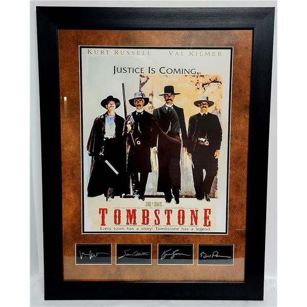Tombstone-Autograph laser photo