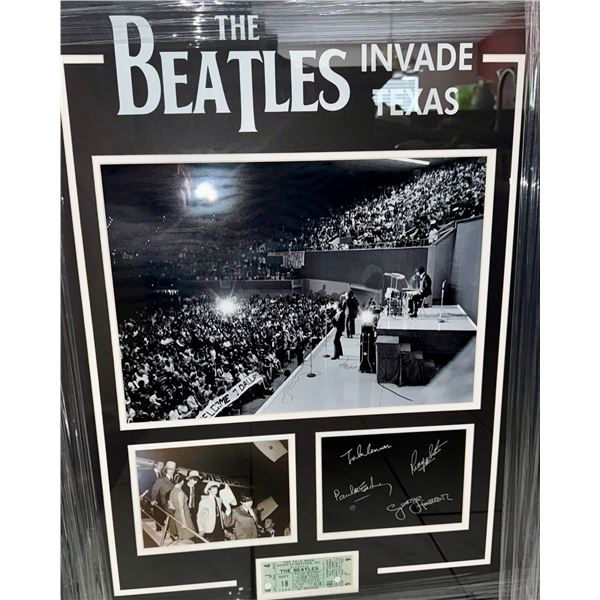 The Beatles-Autograph laser photo
